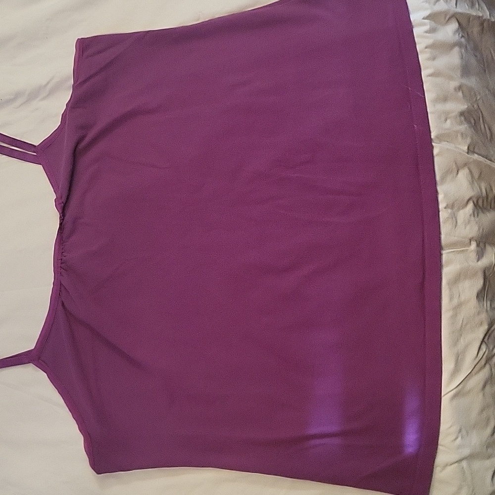 Spaghetti Strap Tank Top- Purple